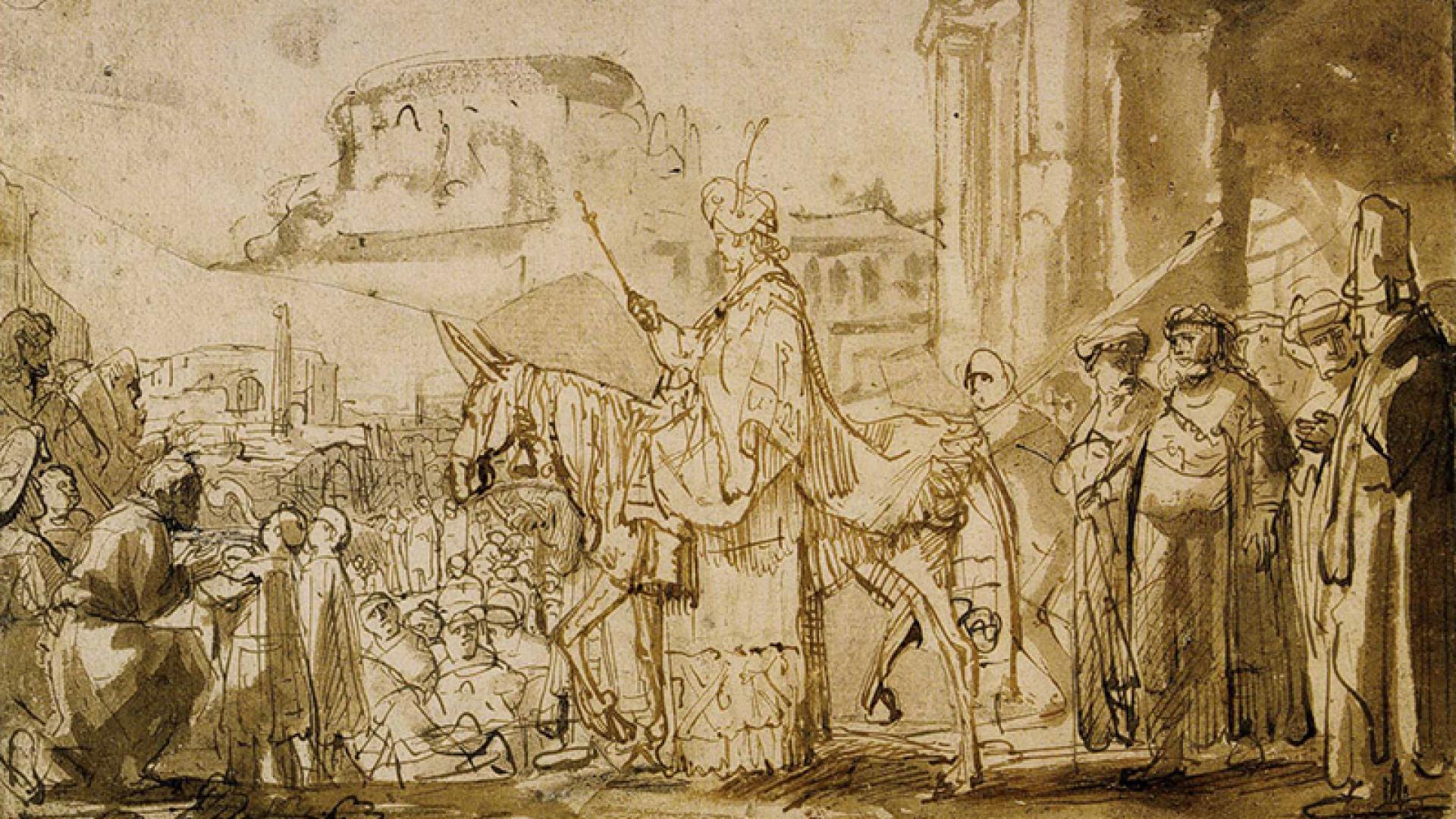 Le jeune Salomon proclamé roi, Rembrandt
